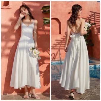 White Maxi-lady dress Thanh Boutique