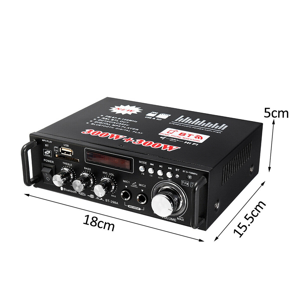 600w amply karaoke gia đình thiết bị âm thanh mach khuyech dai am thanh bluetooth