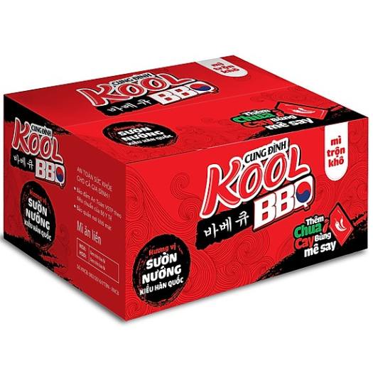Thùng mì trộn Kool BBQ 12 hộp