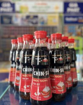 Nước tương Chinsu tỏi ớt chai 330ml