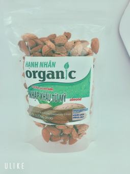 Bịch Hạnh nhân vỏ mỏng hàng nhập từ Mỹ loại 500G