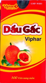 Viên uống dầu gấc Viphar Hộp 100 viên - Đẹp da - VNP