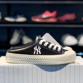 Giày Sục Nữ Sneaker MLB MULE NEW YORK YANKEES BLACK ( Full box)