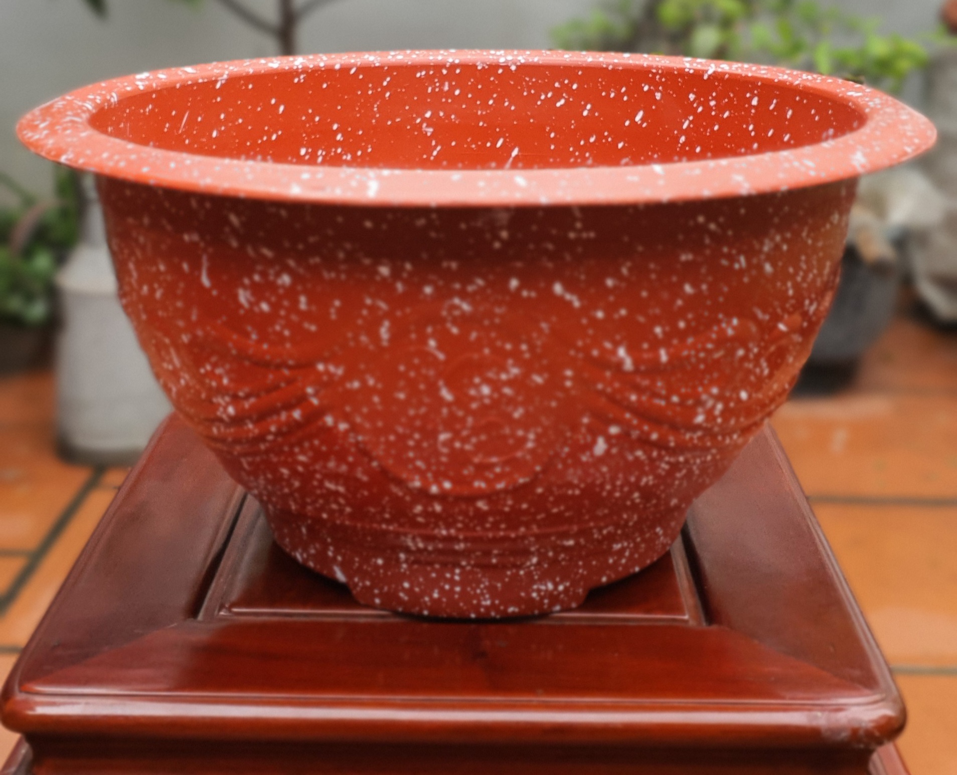 Chậu nhựa tròn T58 Phúc Lộc Thọ đa sắc màu.