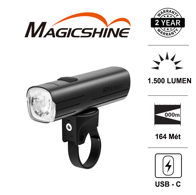Đèn xe đạp MAGICSHINE RN 1500 độ sáng 1500lm chiếu xa 164m sạc USB