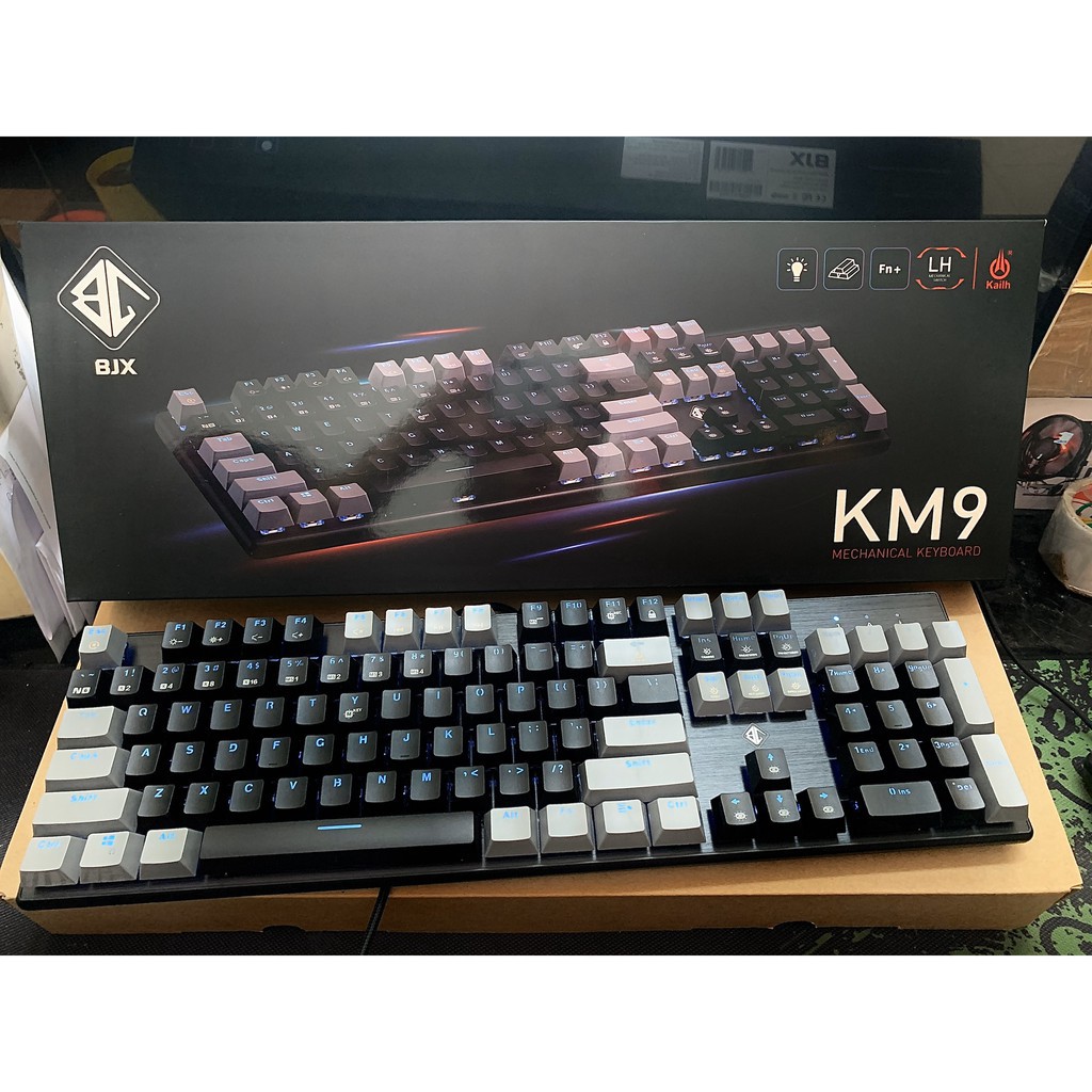 Bàn phím cơ bjx km9 new full size blue và red switch