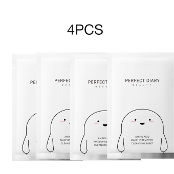 Perfect Diary Remover trang điểm và khăn ướt 4pcs