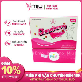 Bột Nước Ép Trái Cây Giảm Cân Nhanh Siêu Tốc Emoslim Vị Dâu Miu Emo