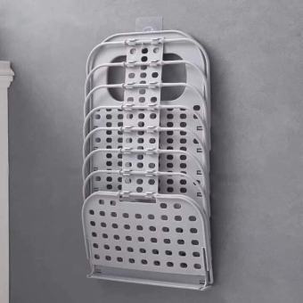 RỔ ĐA NĂNG GẤP GỌN-Kệ treo cạnh máy giặt-Giỏ, hộp đựng đồ dùng gia đình đựng quần áo, sách báo, đồ chơi gấp gọn có thể treo trong bếp, trong phòng khách, nhà tắm để quần áo chờ giặt hay treo cạnh máy giặt, tủ lạnh - THE BEST CHOICE