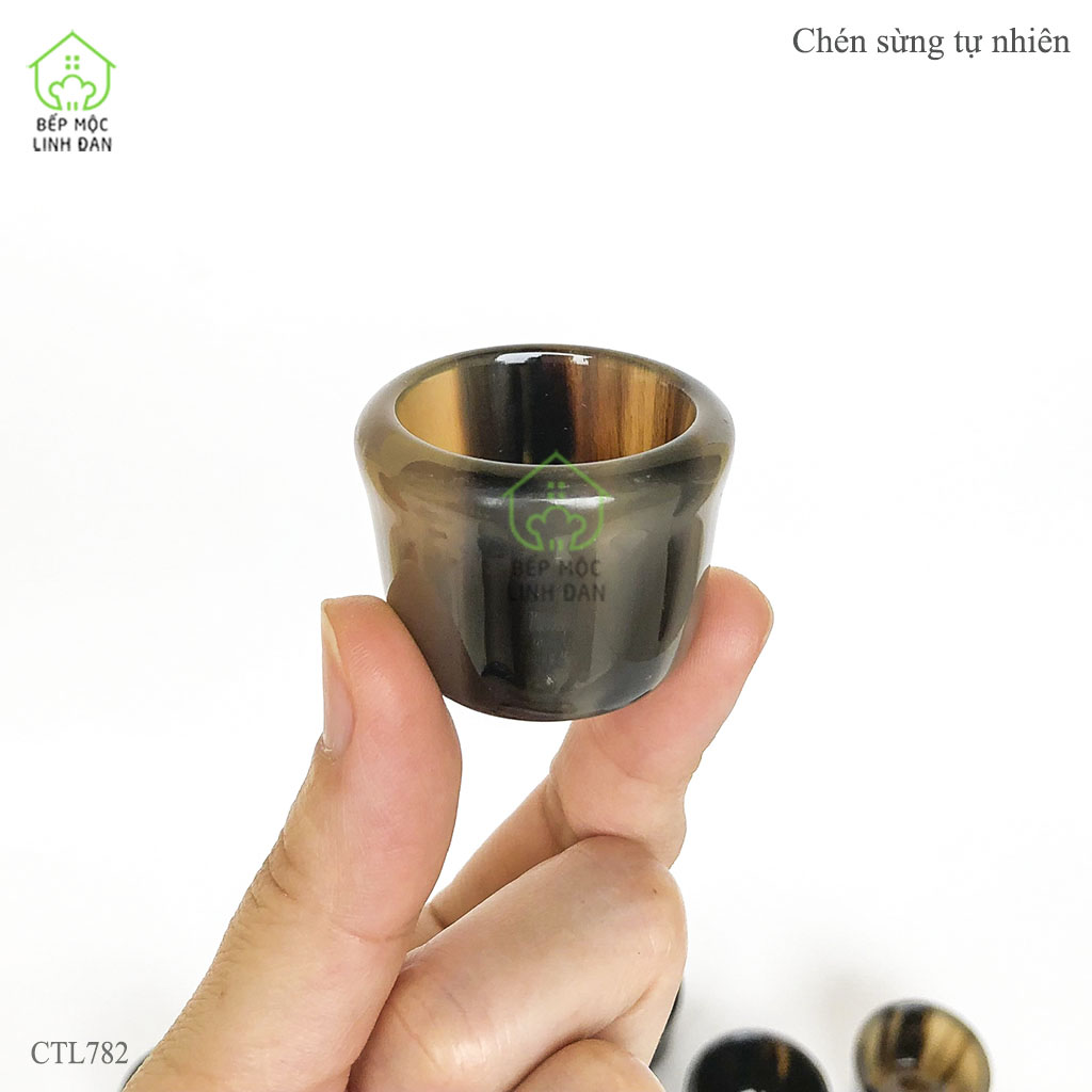 [FREESHIP MAX]Chén sừng trâu - Uống trà, r.ư.ợ.u [CTL782] Giải độc thanh nhiệt, tốt cho sức khỏe.