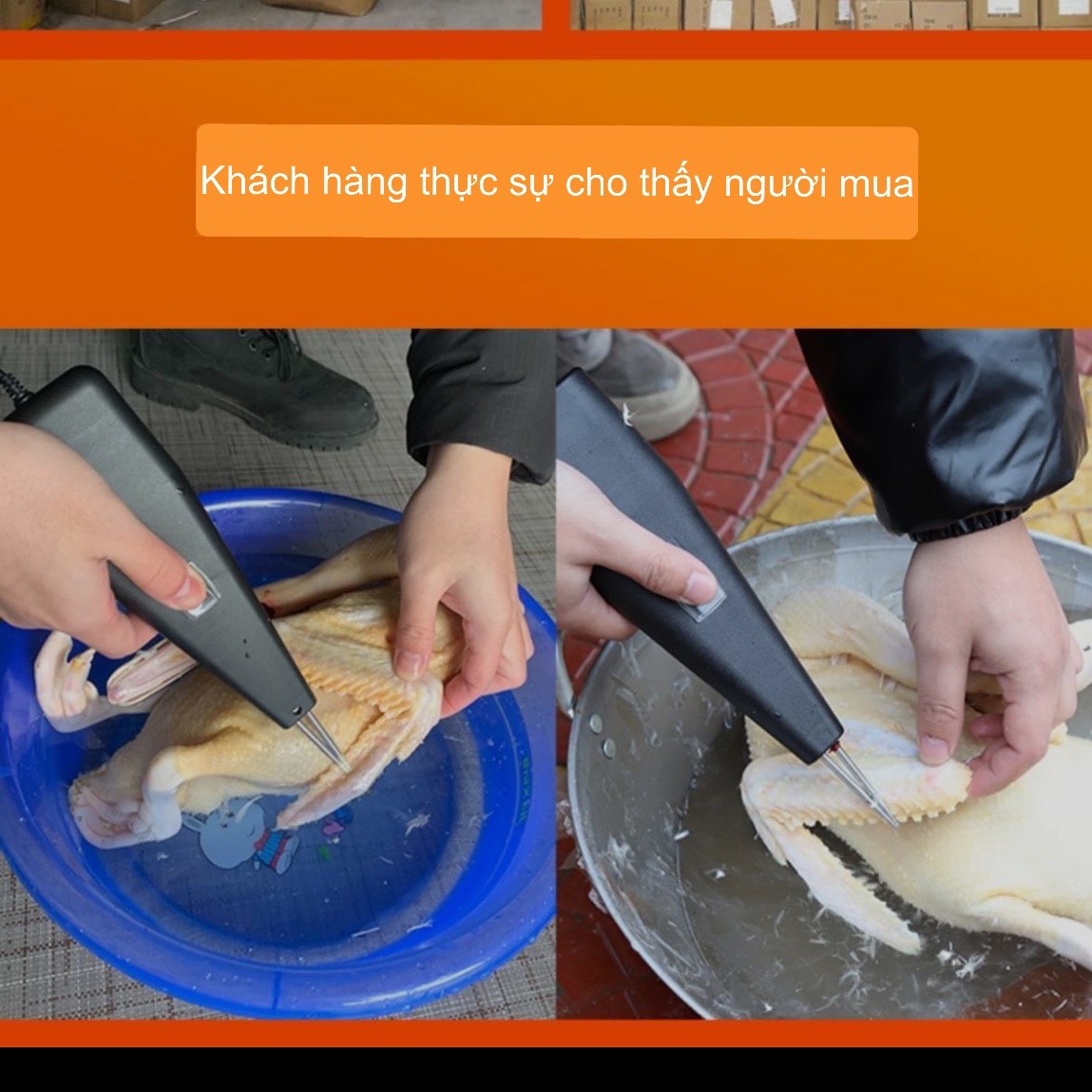 Máy vặt lông vịt cầm tay dùng pin hoặc điện MẪU MỚI NHẤT nhổ lông vịt,gia cầm,lợn ,chó ,dê