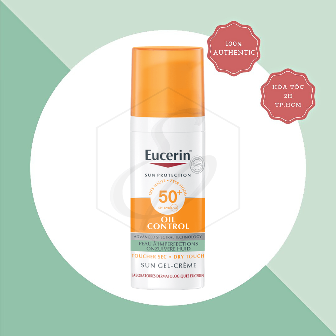 Kem chống nắng eucerin sun gel-creme oil control dry touch spf 50 - 50ml