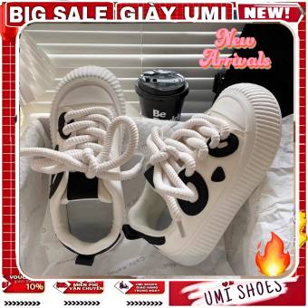 NEW VIDEO THẬT Giày Thể Thao Nữ MATTO đôi mắt Buộc Dây Thừng tròn Đế Bằng Cao 4cm basic vải canvas bata mới hot thời trang đẹp xinh