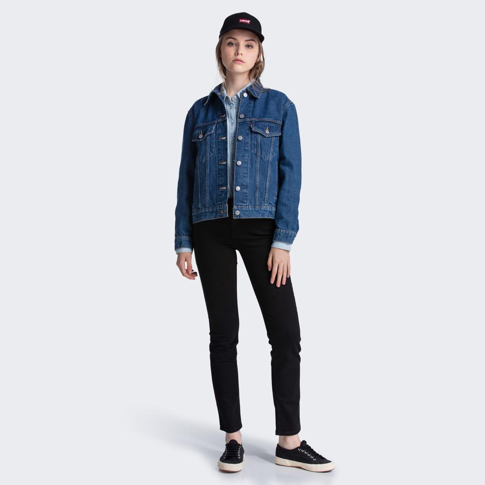 levi pink denim jacket