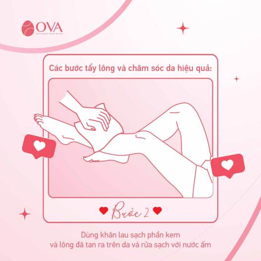 Kem tẩy lông OvaMin - triệt lông chân, tay, bikini, vùng kín, an toàn và không gây kích ứng da, 100ml