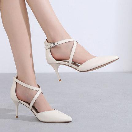Giày cao gót chữ x gót nhọn cao 8 phân vietlavani mã lcc30