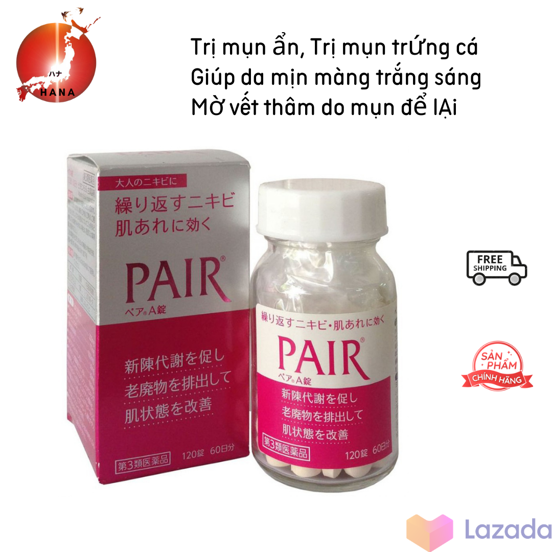 Viên uống Pair A giảm mụn bọc, mụn viêm, mụn trứng cá, mụn cám Nhật Bản nội địa
