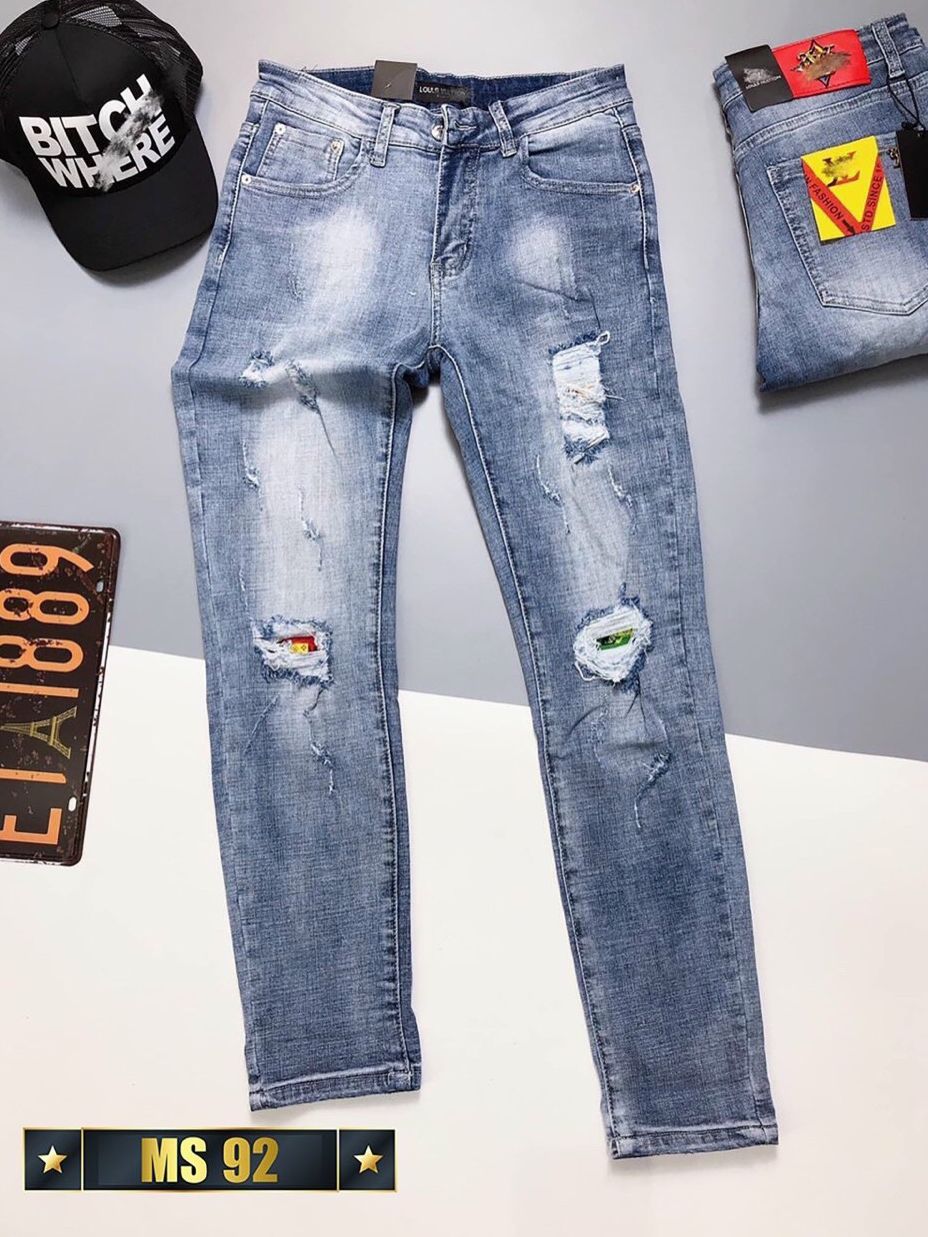 Quần jean nam rách cao cấp,full tem mác, chất liệu jean ,co giãn tốt ,hàngchuẩn shop(ảnh thật shop tự chụp) HUY STORE88 HH26