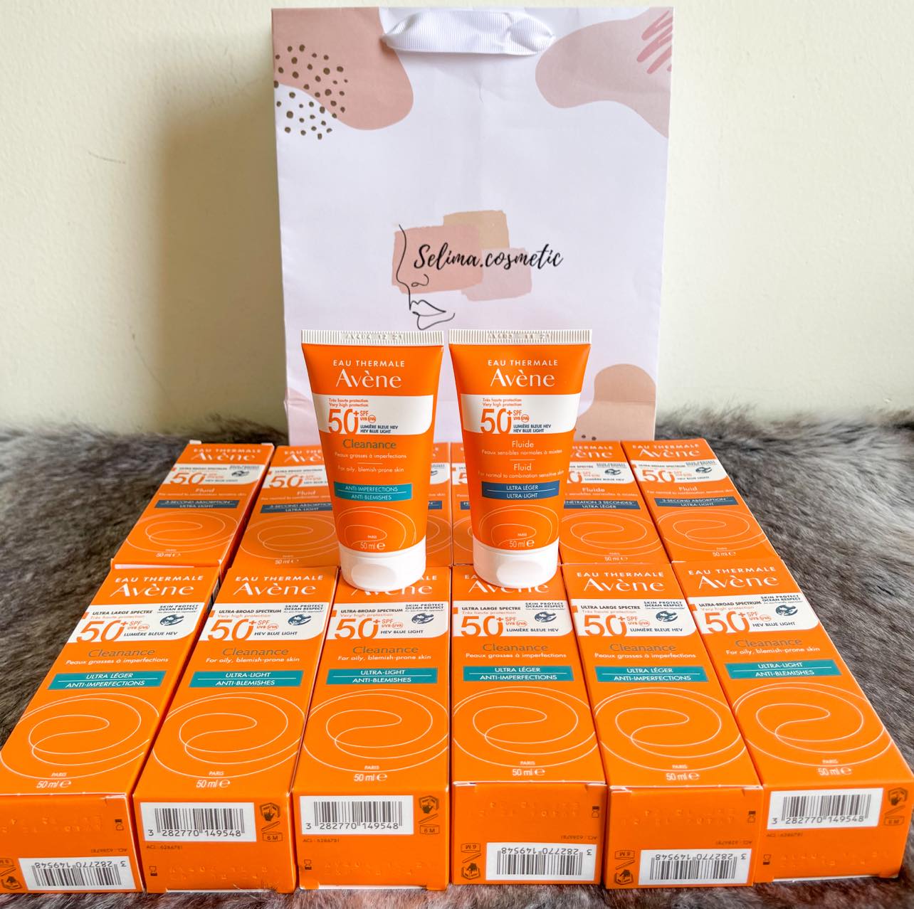 Mẫu mới - kem chống nắng avene fluide và avene cleanance