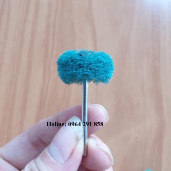 1 đầu đánh bóng đánh gỉ kim loại nhôm đồng sắt thép - đánh bóng gỗ - đánh bóng đa năng (xanh)