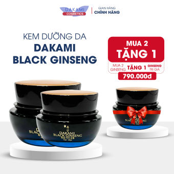 Kem sâm đen Dakami Black Ginseng - Kem dưỡng làm mờ nếp nhăn, ngăn ngừa lão hóa, giúp da trắng sáng