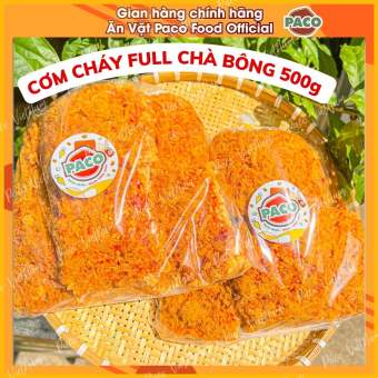 CƠM CHÁY NƯỚC MẮM SIÊU CHÀ BÔNG TÚI LỚN 500g NHÀ PACO FOOD GIÒN GIÒN RỤM RỤM