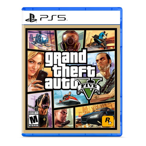 Đĩa game ps5 grand theft auto v hệ us
