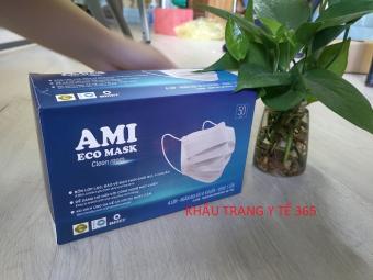 Hộp 50 chiếc Khẩu Trang Y Tế AMI Mầu Trắng, 4 Lớp, 1trắng4L
