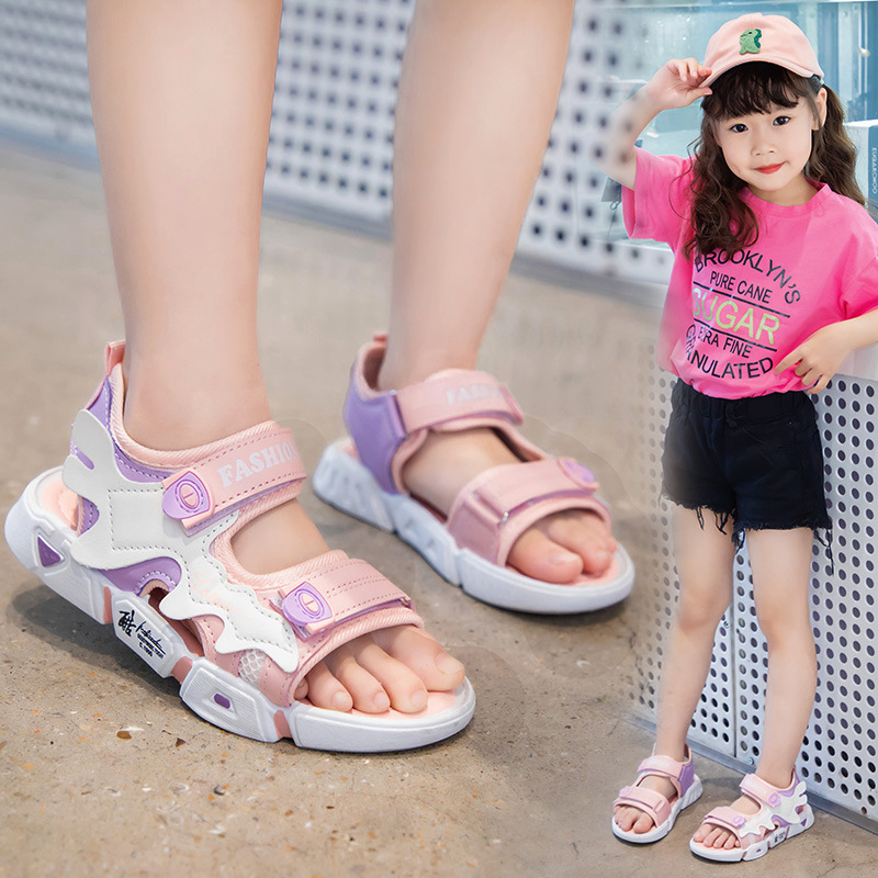 Sandal Bé Trai Sandal Bé Gái Từ 2-13 Tuổi Siêu Nhẹ Đế Êm Chống Trơn Trượt Dáng Thể Thao Phong Cách Hàn Quốc D63