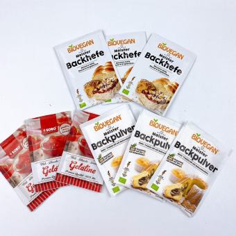 Bột gelatine, bột nở, men nở hữu cơ làm bánh