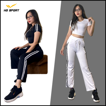 Bộ Đồ Tập Yoga, Gym , Zumba, Đồ Tập Thể Thao, Set croptop quần xuông, Hg Sport SD203