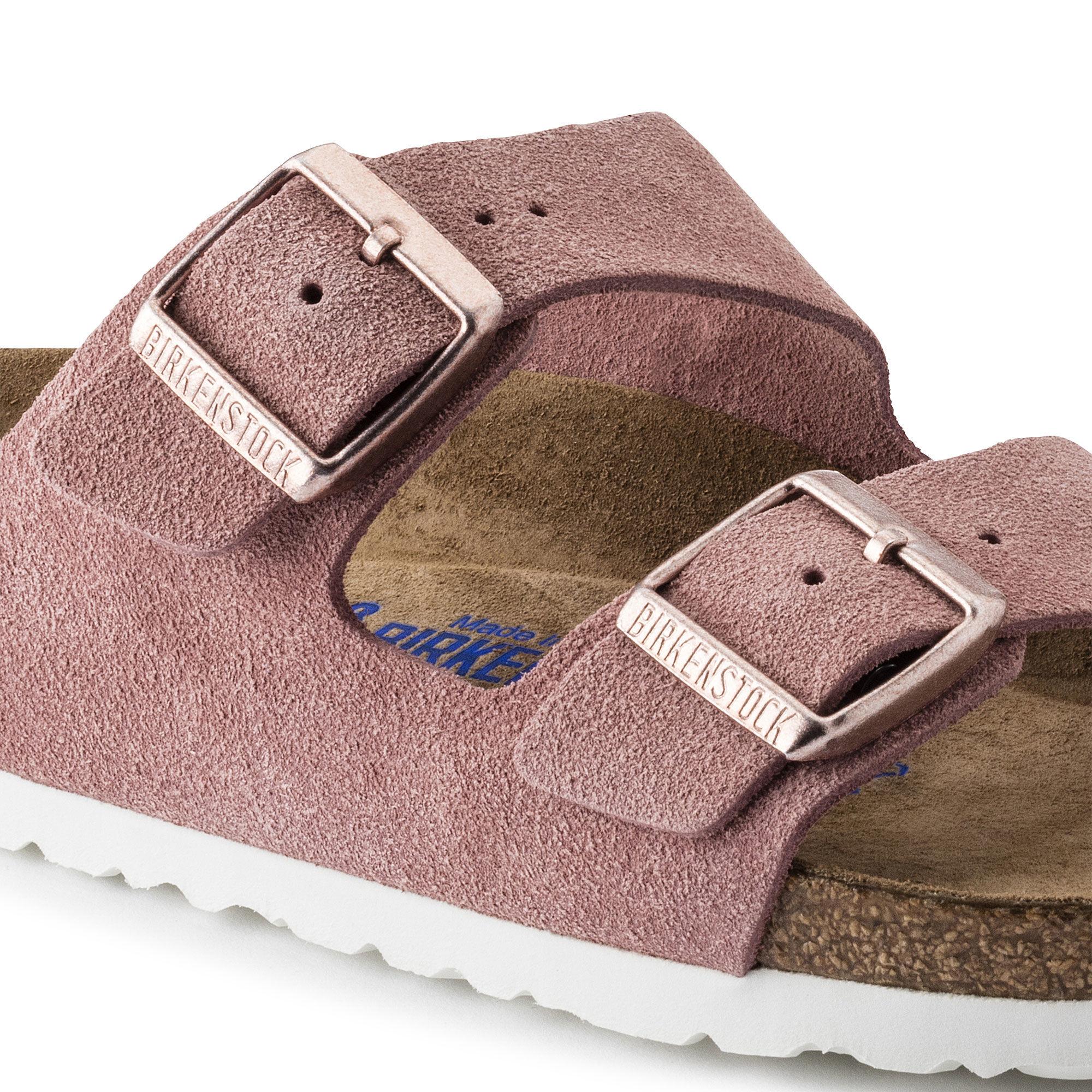 birkenstock arizona rose suede