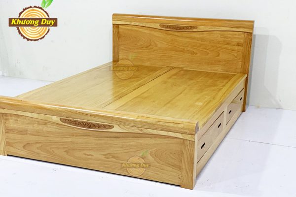 giường gỗ cao cấp  GIƯỜNG GỖ GÕ ĐỎ CÓ NGĂN KÉO - PHẢN LIỀNGiường ngủ 2 ngăn kéo gỗ gõ đỏ