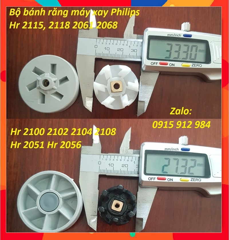 Bộ nhông, bánh răng máy xay sinh tố Philips