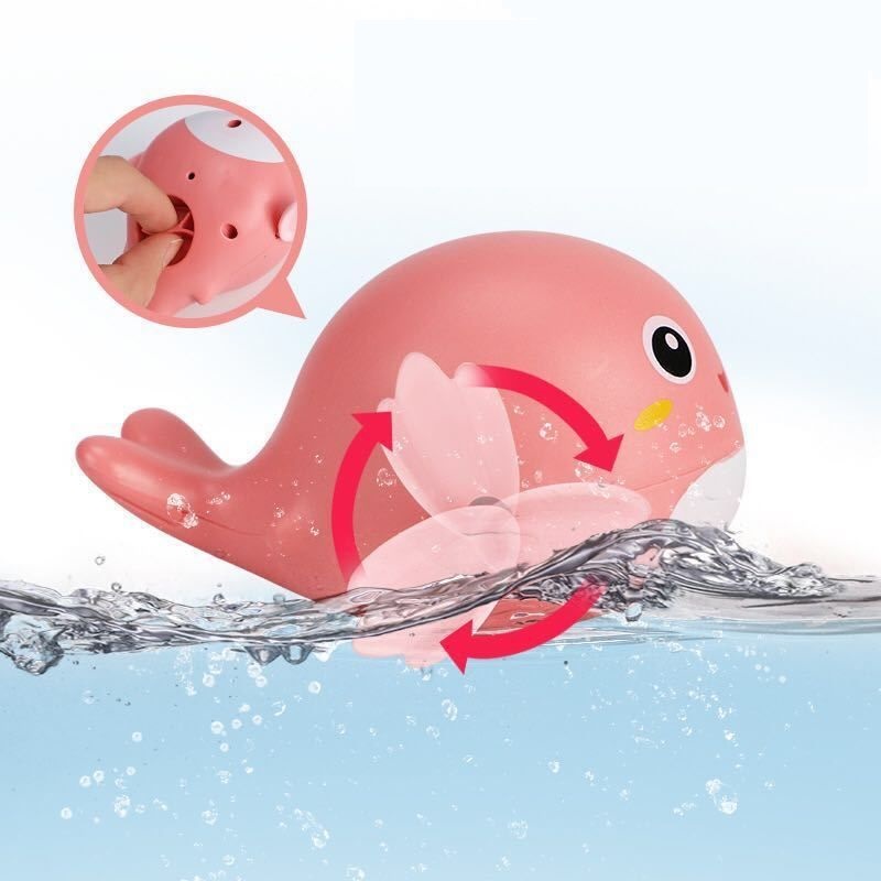 Đồ chơi cá heo dây cót thả bồn tắm vui nhộn cho bé