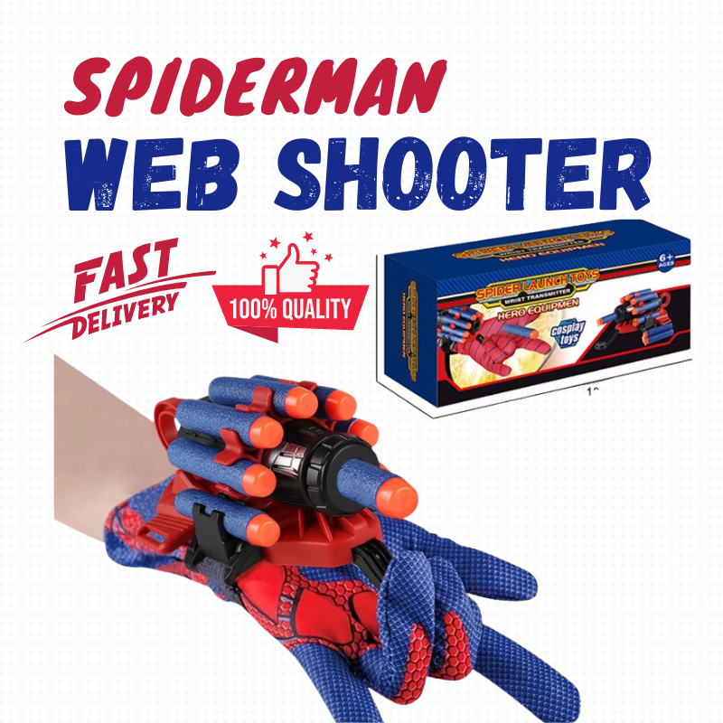 GetMoving Spider Web Shooter for Kids, Superhero Toy Cote dIvoire