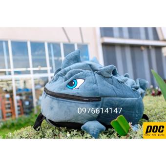 Balo khủng long chống thấm nhẹ màu xám