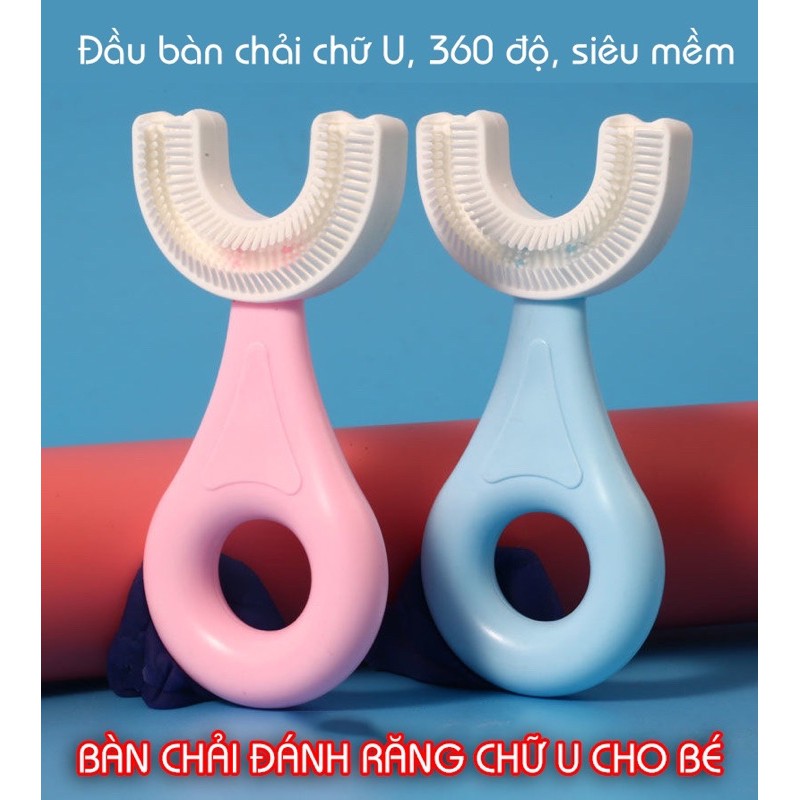 Bàn Chải Chữ U Chất Liệu Silicon An Toàn Cho Bé