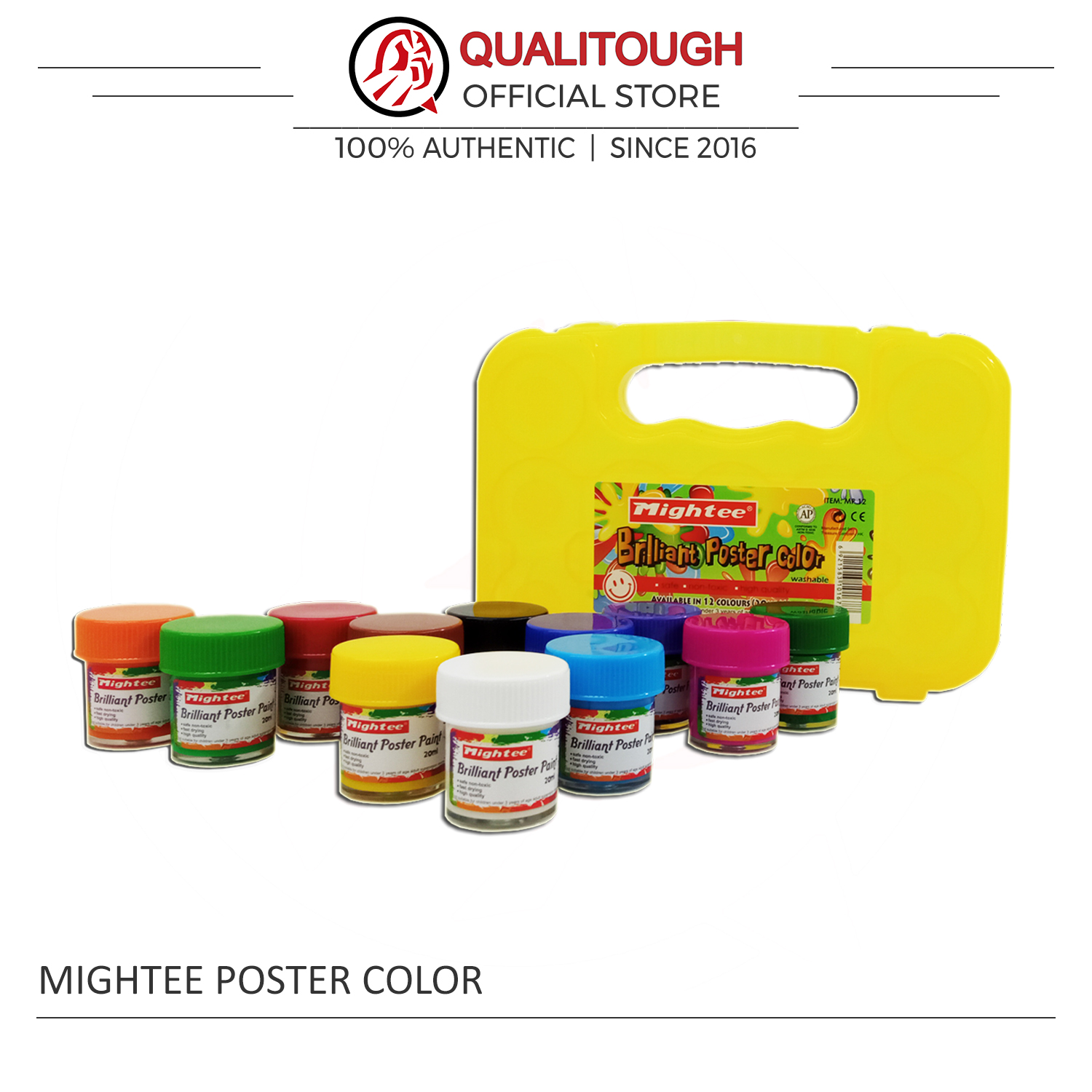 Mightee Poster Paint 1set (12pcs)