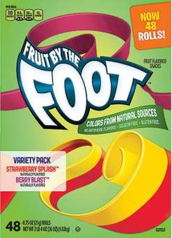 KẸO DẺO TRÁI CÂY CUỘN FRUIT BY THE FOOT CỦA GENERALS MILLS THÙNG  48 CUỘN MỸ