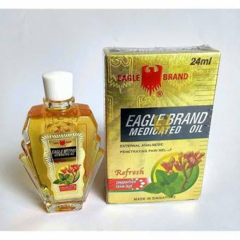 Dầu Gió Vàng Singapore Con Ó Eagle Brand 24ml