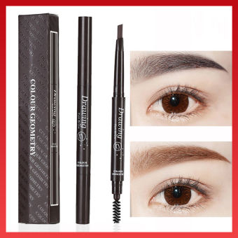 chì kẻ mày, kẻ chân mày, bút kẻ lông mày, Chì Kẻ Mày Lameila 02 Đầu Double Effect – Bút Kẻ Mày Lameila 2 Đầu Không Thấm Nước Cực Hot