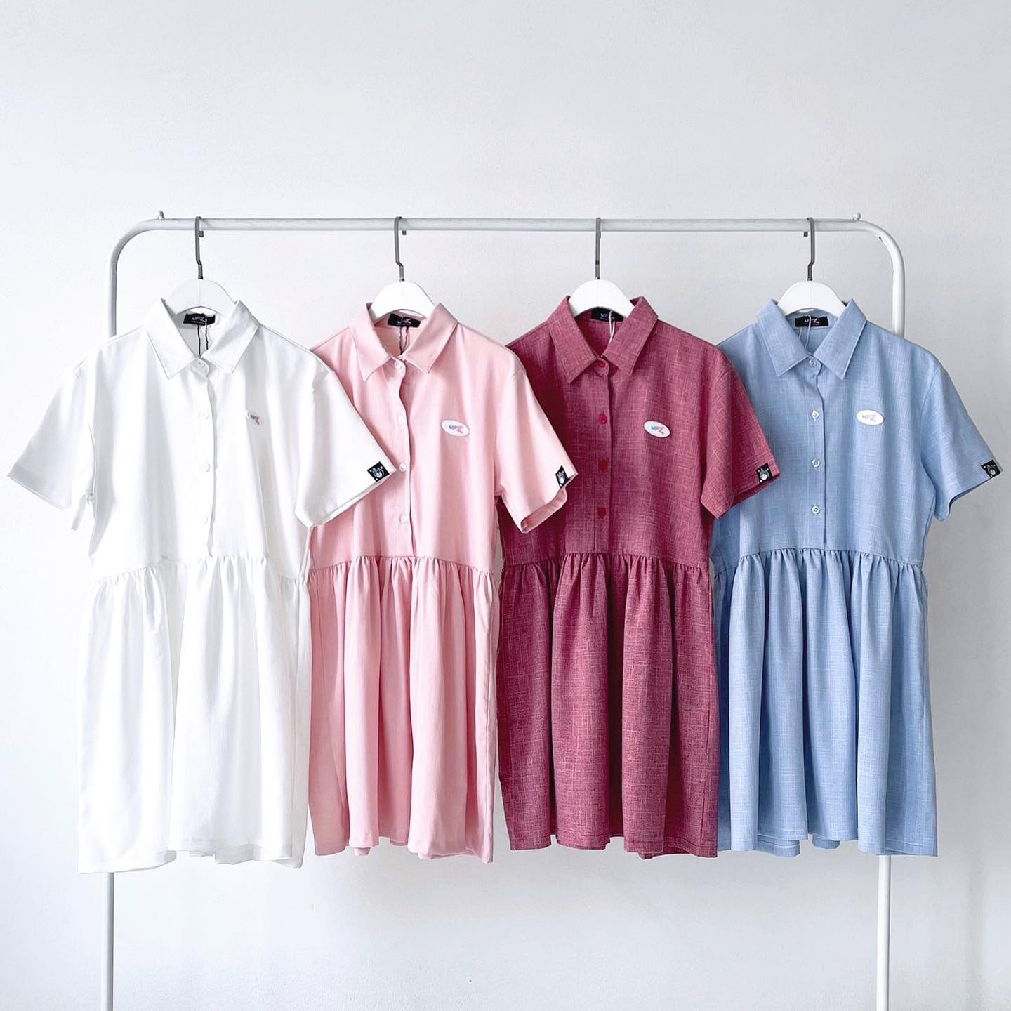 Upz đầm babydoll logo chữ