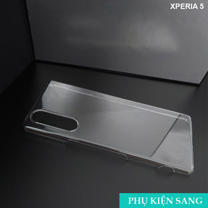 Ốp cứng trong suốt sony xperia 5 - phụ kiện sang