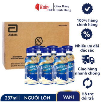 [ FREESHIP MAX ]Thùng 24 chai Ensure Vigor HMB 237ml/chai phiên bản mới