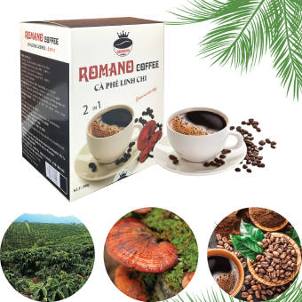 RomanoCoffee Cà phê Linh Chi 2in1 (Hộp 10 gói)