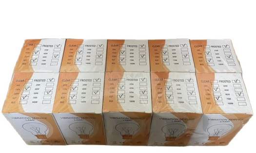 Compo 10 bóng đèn sợi đốt (dây tóc) thủy tinh đục chống rung E27 110V 60W (LAMP VS FROSTED E-27 110-120V 60W - IMPA 790106)