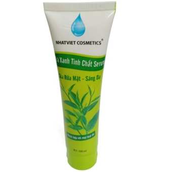 Sữa rửa mặt Sáng da Trà xanh tinh chất Serum Nhật Việt Cosmetics 100ml