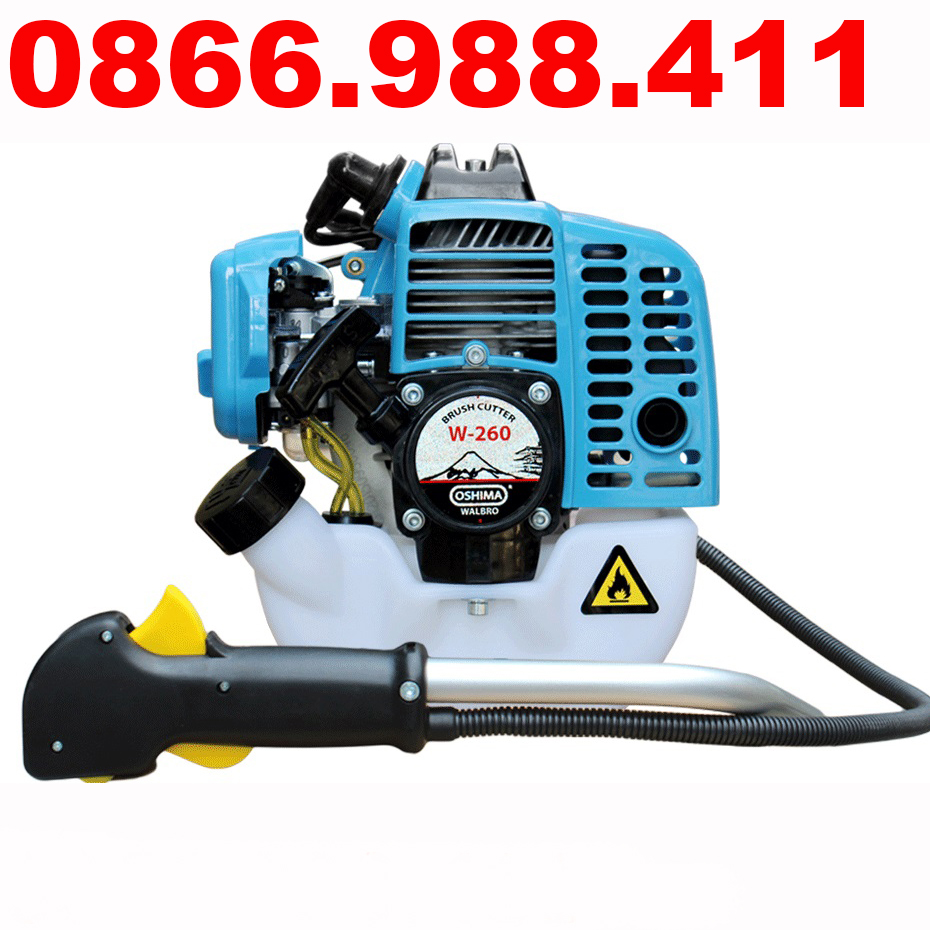 Máy cắt cỏ 2 thì 750w oshima w-260 bạc