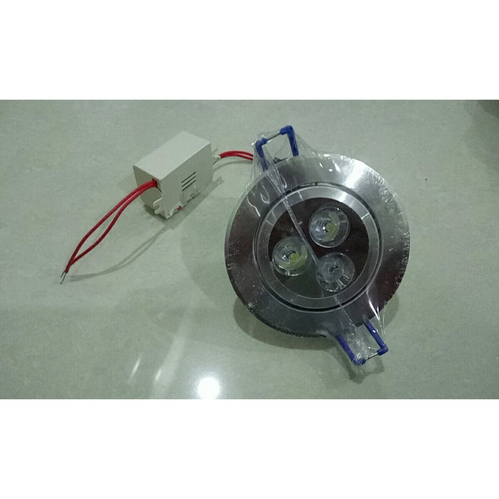 Đèn led mắt ếch âm trần 3W khoét lỗ 65mm ánh sáng trắng, vàng